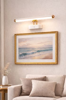 SPARKWORLD Modern LED Picture Light Wall Lamp | Warm White Painting & Photo Frame Light | White & Rose Gold Finish for Living Room & Bedroom | Colour: LX776/6W/RG/PKW SPARKWORLD Modern LED Picture Light Wall Lamp | Warm White Painting & Photo Frame Light | White & Rose Gold Finish for Living Room & Bedroom | Colour: LX776/6W/RG/PKW