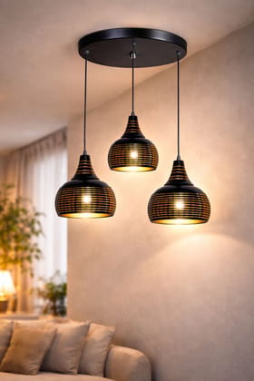 SPARKWORLD CLUSTER HANGING NEW BLACK HELMET THALI Cluster Pendant