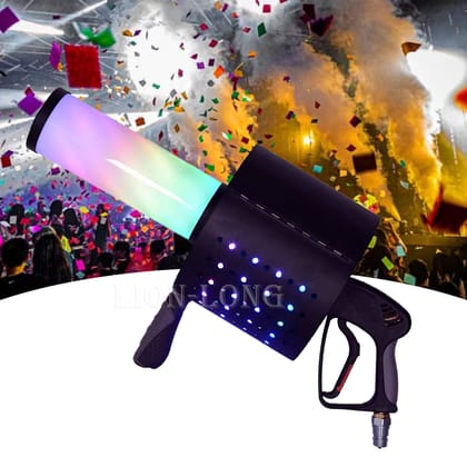 SPARKWORLD LED CO2 Fog Smoke Machine RGB Fog Jet Machine DJ Effects Fogger Smoke Stage Nightclub Concert Live Party | Colour: LED SMOKE GUN