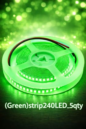 SPARKWORLD 240 LEDs 5 m Green Steady Strip Rice Lights (Pack of 5) SPARKWORLD 240 LEDs 5 m Green Steady Strip Rice Lights (Pack of 5)