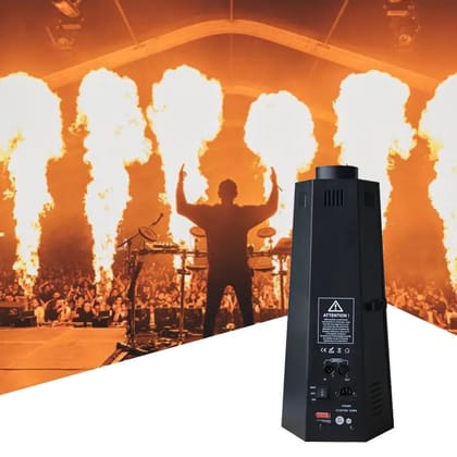 SPARKWORLD Stage Flame Machine | DMX Fire Effect Machine for DJ, Concert, Wedding & Events | Cold Spark Style Flame Effect (Pack of 1) | Colour: Fire Machine