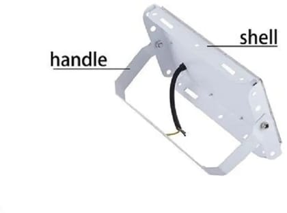SPARKWORLD (Pack of 2) Slim 50 Watt IP66 White LED Outdoor Flood Lights 120 Wide Beam | Size: 10cm | Colour: White (Pack of 2)