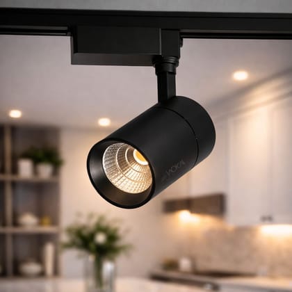 SPARKWORLD 30W LED Ceiling Track Spot Light | 180 Adjustable Focus Light | Warm White | Ideal for Home Decor, Showrooms & Retail | Track Not Included