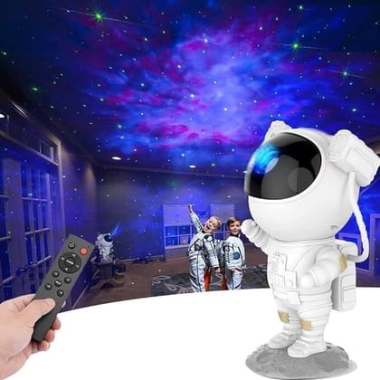 SPARKWORLD Astronaut Galaxy Projector Night Lamp with Remote | Starry Sky LED Nebula Light for Bedroom, Kids Room & Gift Decoration | Size: 12 x22.5 cm | Colour: Astraunaut