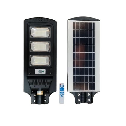 SPARKWORLD 90W All-in-One Solar Street Light with Remote | Motion Sensor & Auto On/Off | Waterproof Outdoor LED Lamp with Inbuilt Solar Panel | Size: 50000 mAh