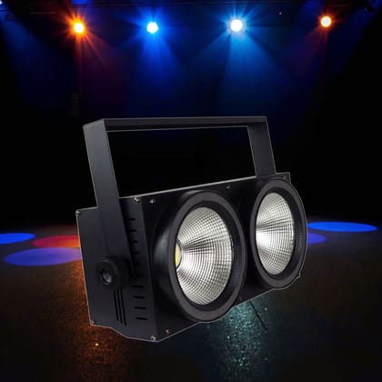 SPARKWORLD 200W Dual COB LED Blinder Light – Super Bright Professional Stage & Event Lighting | Colour: 2 Eye Blinder