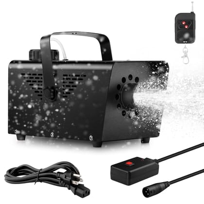 SPARKWORLD Snow Machine Snowflake Making Machine - 800W Artificial Fake Snow Machine with Wireless Remote Control for Indoor Outdoor Party Wedding Stage Backyard Holiday