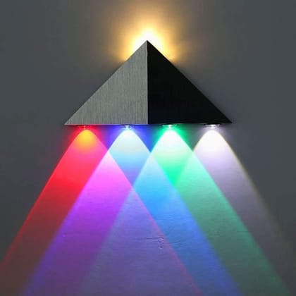 SPARKWORLD Multicolor LED Wall Light (Pack of 2) | 2-Way Up & Down Wall Washer Lights | Waterproof IP65 Outdoor Decorative Lights for Balcony, Elevation, Garden & Living Room | Colour: Triangle Multicolor (Pack of 2) SPARKWORLD Multicolor LED Wall Light (Pack of 2) | 2-Way Up & Down Wall Washer Lights | Waterproof IP65 Outdoor Decorative Lights for Balcony, Elevation, Garden & Living Room | Colour: Triangle Multicolor (Pack of 2)