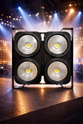 SPARKWORLD 400W Quad COB LED Flood Light | Ultra Bright Stadium & Outdoor High Mast Light | Colour: 4 Eye Blinder