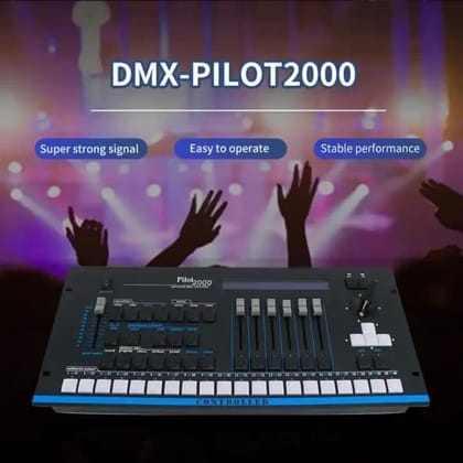 SPARKWORLD DMX512 Pilot 2000 512 Channel DJ Light Controller Console for Stage, Moving Head, PAR & LED Lights | Colour: Pilot2000