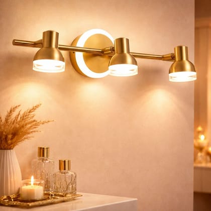 SPARKWORLD Swing Arm Wall Light Wall Lamp With Bulb | Colour: 3-Head