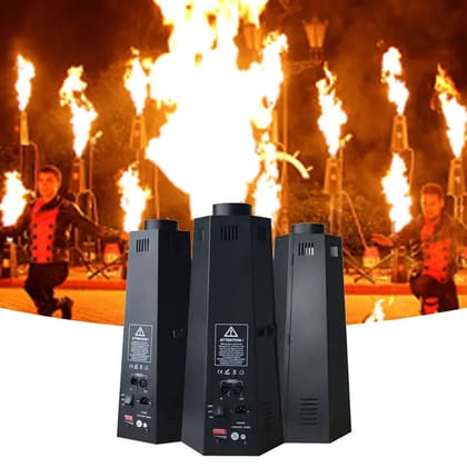 SPARKWORLD Stage Flame Machine | DMX Fire Effect Machine for DJ, Concert, Wedding & Events | Cold Spark Style Flame Effect (Pack of 1) | Colour: Fire Machine