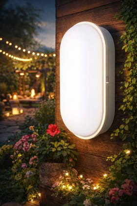 SPARKWORLD 18W Oval Surface LED Ceiling & Wall Light Cool White | High Brightness for Bathroom, Balcony, Kitchen, Corridor