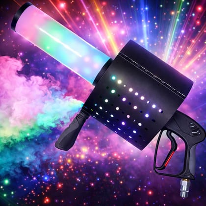 SPARKWORLD LED CO2 Fog Smoke Machine RGB Fog Jet Machine DJ Effects Fogger Smoke Stage Nightclub Concert Live Party | Colour: LED SMOKE GUN