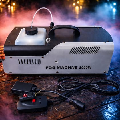 SPARKWORLD 2000WATT FOG MACHINE Fog & Haze Machine Remote Controlled (Used for: Stage, Party Halls, Garden Party Areas, Disco Clubs, Acting & Theater Sets)