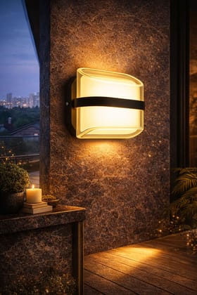 SPARKWORLD Uplight Wall Lamp With Bulb | Colour: Black