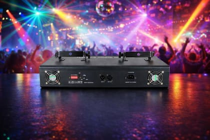 SPARKWORLD 3 Lens 1.6W RGB Animation Beam Laser Light DMX PRO DJ Party Bar Stage Lighting | Colour: 3 Eye Box Laser