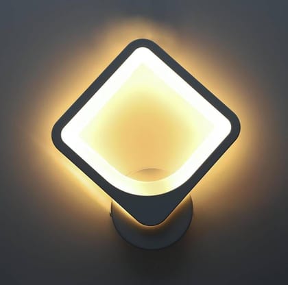 SPARKWORLD 8W Diamond-Shaped LED Wall Sconce Warm White Accent Light | Colour: Modern Square SPARKWORLD 8W Diamond-Shaped LED Wall Sconce Warm White Accent Light | Colour: Modern Square