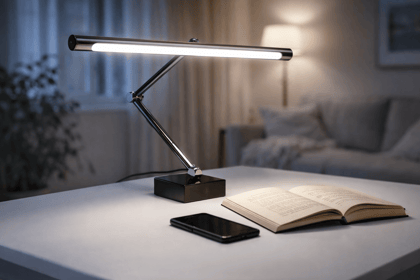 SPARKWORLD LED Wall Light with Adjustable Arm | 3 Color Modes (White/Warm/Natural) | Modern Picture & Mirror Light | Colour: LX267WL/12W/PB