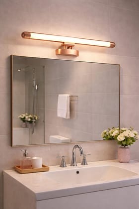 SPARKWORLD Modern LED Picture Light 6W Rose Gold Finish | Wall Mounted Mirror & Bedroom Light | Warm White Glow | Colour: LX776WL|6W|CP