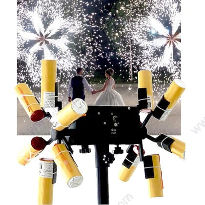SPARKWORLD Cold Pyro Fan Wheel Safe Sparkle Effect for Weddings, Events & Celebrations