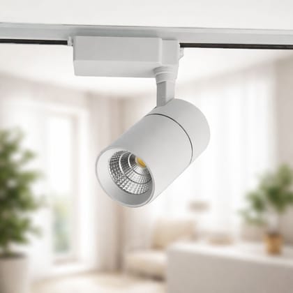 SPARKWORLD 10W LED Track Light (White Body, Natural White) | Adjustable COB Spotlight for Showrooms, Homes & Display Lighting SPARKWORLD 10W LED Track Light (White Body, Natural White) | Adjustable COB Spotlight for Showrooms, Homes & Display Lighting