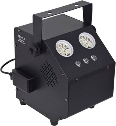 SPARKWORLD Double Bubble Machine with LED Effects: High-Output LED Bubble Machine with Remote Control, Mounting Bracket and 3 Bright RGB LEDs | Delivers a Torrent of Bubbles | Colour: Bubble Machine (Double Nozzle)