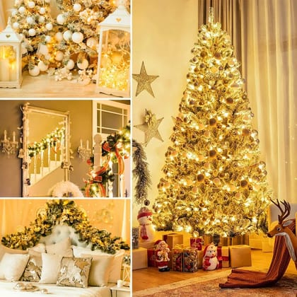 SPARKWORLD 5M Warm Yellow LED String Lights – Decorative Fairy Lights (Pack of 5) for Home, Events & Festivals | Size: 5 m