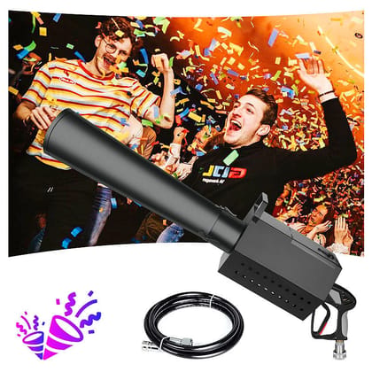 SPARKWORLD CO2 Jet Blaster DJ Stage Equipment for Stage Show Gender Reveal Co2 Confetti Cannon Gun | Colour: Confetti Gun