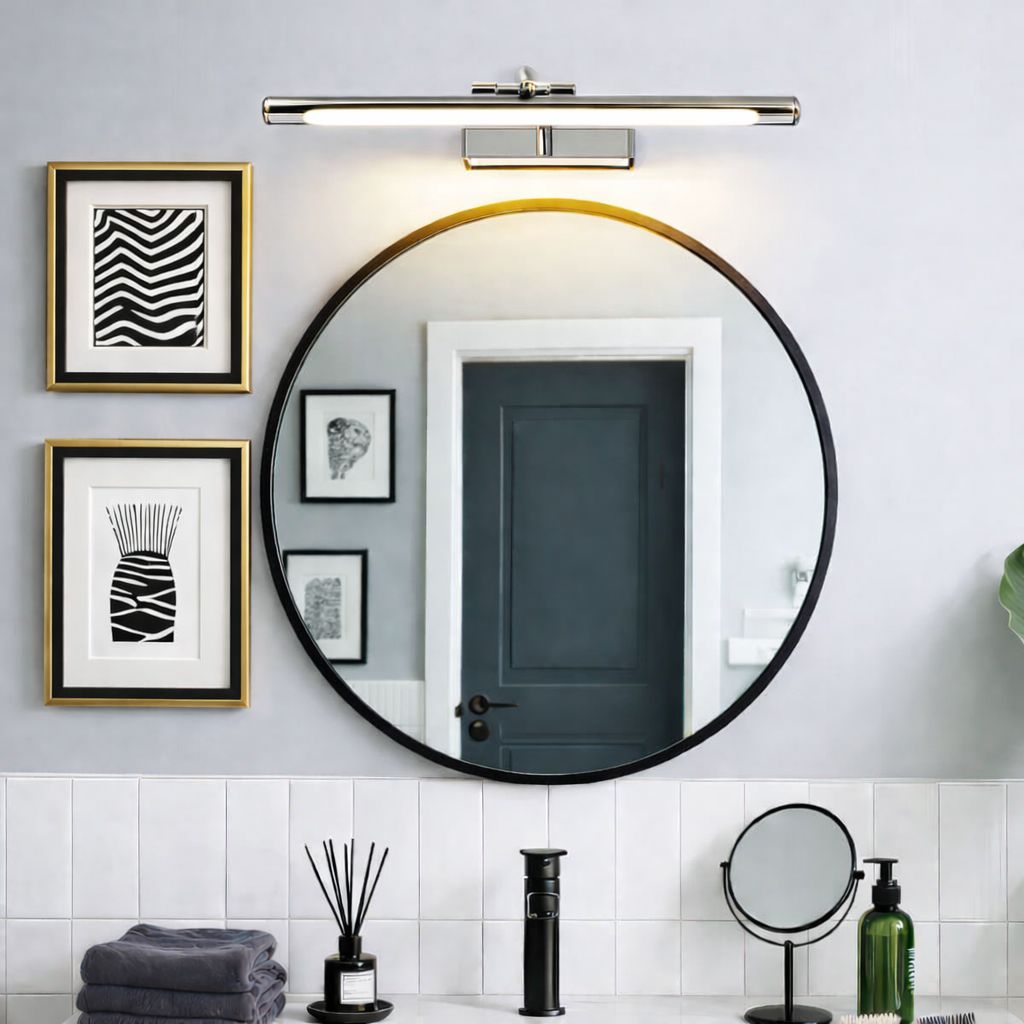 SPARKWORLD LED Picture / Vanity Wall Light (3 Color Mode) – Polished Chrome Finish, Adjustable, Wall Mounted | Colour: LX375WL|12W|PB