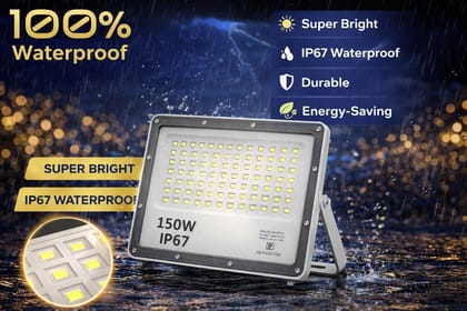 SPARKWORLD 150W-IP67 LED Flood Light Flood Light Outdoor Lamp (White)