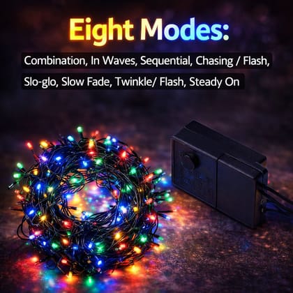 SPARKWORLD 42 LEDs 15 m Multicolor Steady Bulb Rice Lights (Pack of 4)