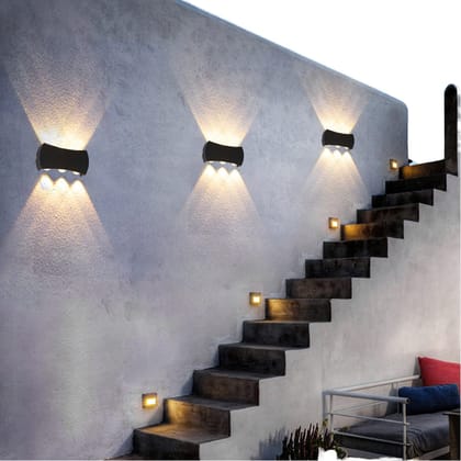 SPARKWORLD IP65 Aluminum Body Wall Lamp | Colour: Black