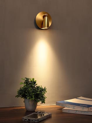 SPARKWORLD 3 Watt LED Surface/Spot Light, Shockproof Aluminum Body & Antiglare Diffuser,Warmwhite (Luxurious Gold - 805) | Colour: Mounted
