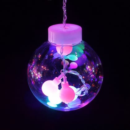SPARKWORLD 12 LEDs 2.49 m Multicolor Steady, Flickering Ball Rice Lights (Pack of 1)
