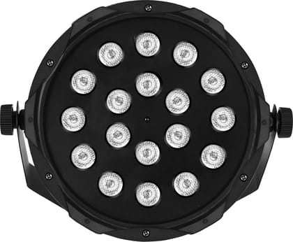 SPARKWORLD 181W Cool White LED PAR Can Light Professional Stage & Uplighting Fixture | Size: 17cm | Colour: 18 LED