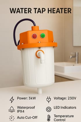 SPARKWORLD Instant Water Tap Heater | Colour: Indian