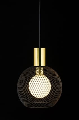 SPARKWORLD Golden Mesh Pendant Light