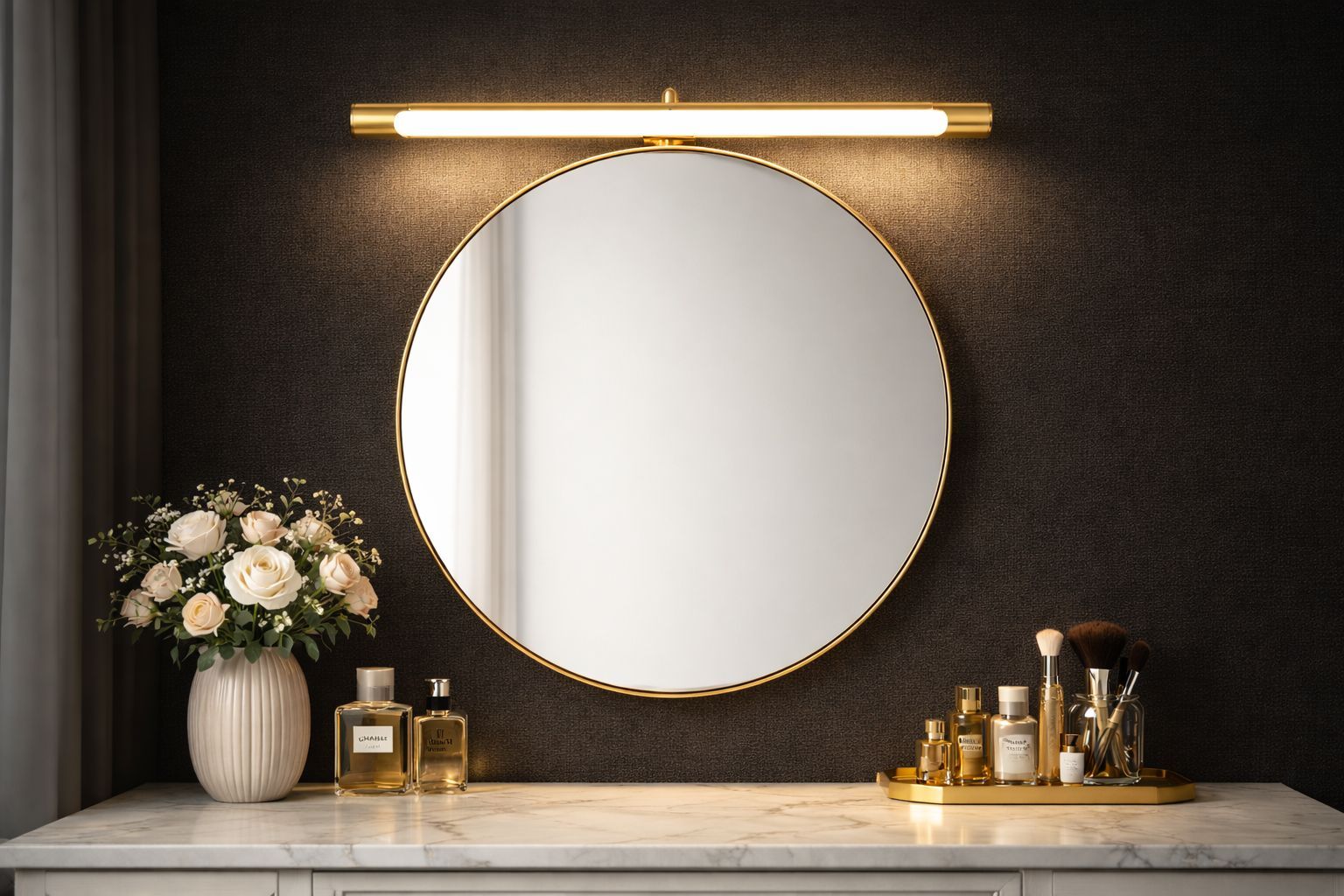 SPARKWORLD LED Picture Light | Adjustable Wall Light for Mirror & Paintings | Warm White | Gold Finish | Colour: LX575/12W/GD