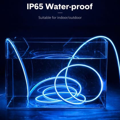 SPARKWORLD 5 Meter Blue Neon LED Flexible Strip Light | Waterproof | Decorative Glow Strip for Indoor & Outdoor Use | Size: 4.98 m
