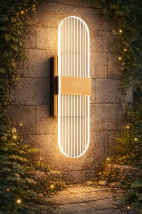 SPARKWORLD (Pack of 2) Modern LED 15watt Round Shape Sconce Transparent Indoor Home Acrylic Wall Lamp - Warm White | Colour: Nordic SPARKWORLD (Pack of 2) Modern LED 15watt Round Shape Sconce Transparent Indoor Home Acrylic Wall Lamp - Warm White | Colour: Nordic