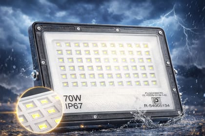 SPARKWORLD 70W-IP67 Flood Light Flood Light Outdoor Lamp (White)