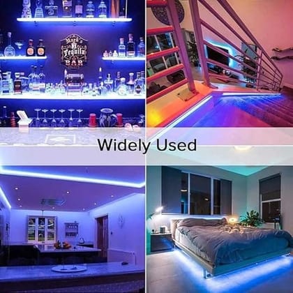 SPARKWORLD Pack of 3, 5 Meter White LED Strip Light | 120 LEDs/m | Flexible Waterproof Rope Light for Decoration, False Ceiling, Kitchen, and Festivals