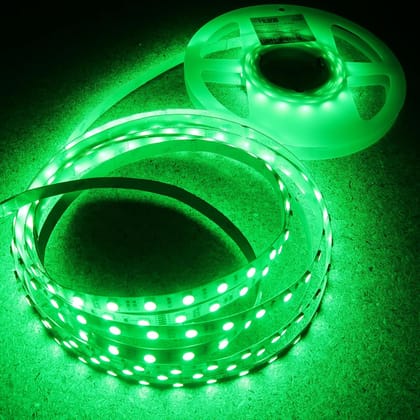 SPARK WORLD 120 LED 5 Meter Green Strip Light | Flexible Waterproof Decorative Lighting for Home, Festival & Outdoor Use