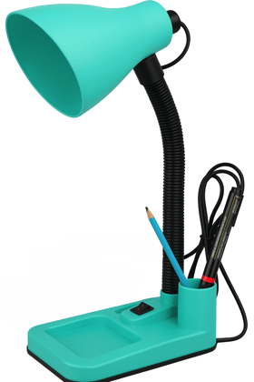 SPARKWORLD Adjustable Green Plastic Study Lamp Energy-Efficient Desk Light for Home & Office | Size: 15x 30 cm
