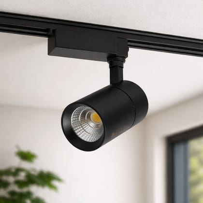 SPARKWORLD 20W LED Ceiling Spot Track Light | 180 Rotatable Focus Light | Natural White | Ideal for Home, Showrooms & Wall Highlights | Track Not Included | Colour: Warm White