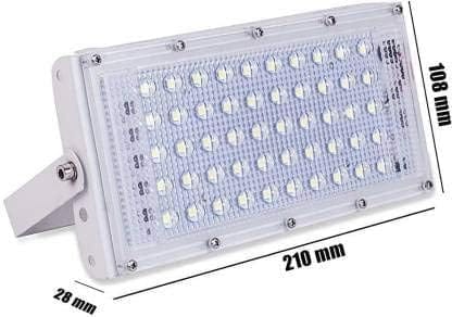 SPARKWORLD 50 Watt Outdoor Brick Flood Light | (Pack of 5) | Outdoor Lamp (White) | Size: 10cm | Colour: White (Pack of 5)
