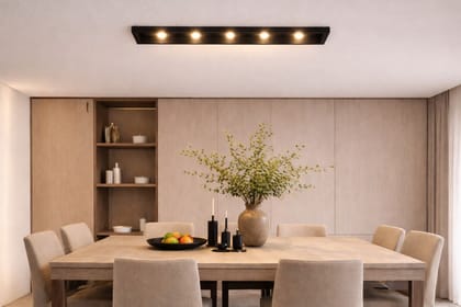SPARKWORLD Rectangular 3x2W LED Spot Light Spot Light Ceiling Lamp (Black) | Colour: 10W