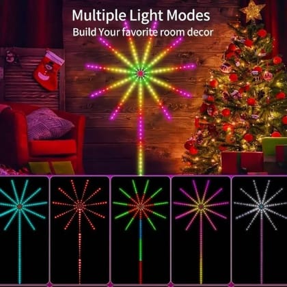 SPARKWORLD Multicolor LED Rice Light Starburst Steady & Color-Changing Modes with Music Sync Controller (Pack of 1) | Size: 10 m